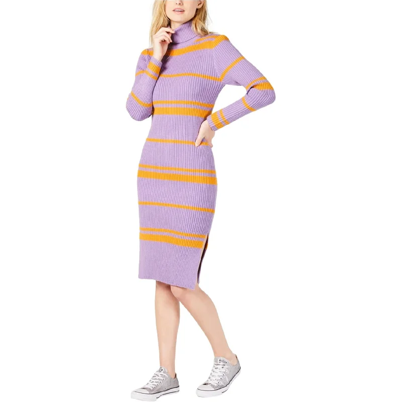 Women's Racerback DressesMoon River Womens Stripe Bodycon Sweater Dress