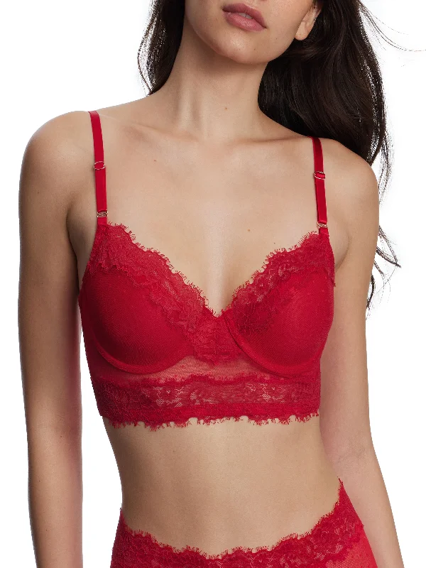 plus-size full-bust braEntice Longline Lace Bra