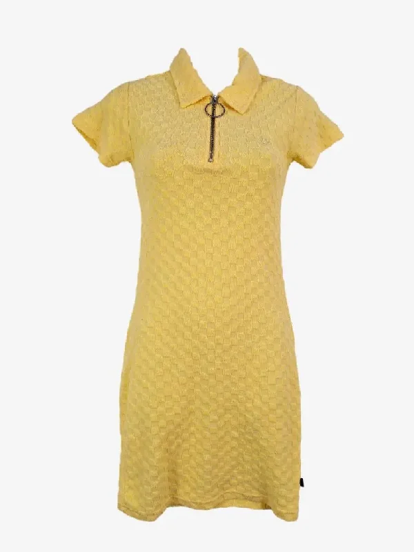 Women's Peter Pan Collar DressesStussy Limoncello Checkered Terry Mini Dress Size 6