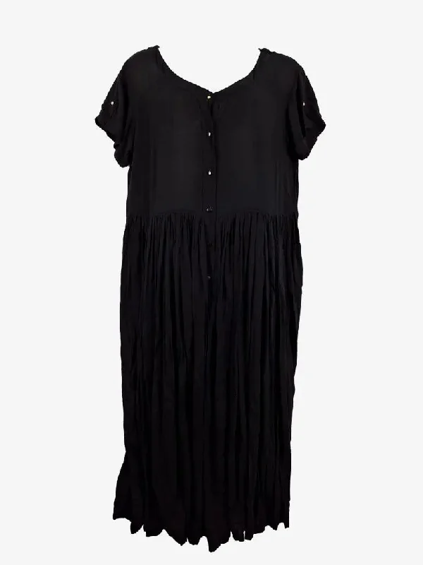 Women's Square-Back DressesandAndrea Light Summer Staple Gathered Maxi Dress Size XL