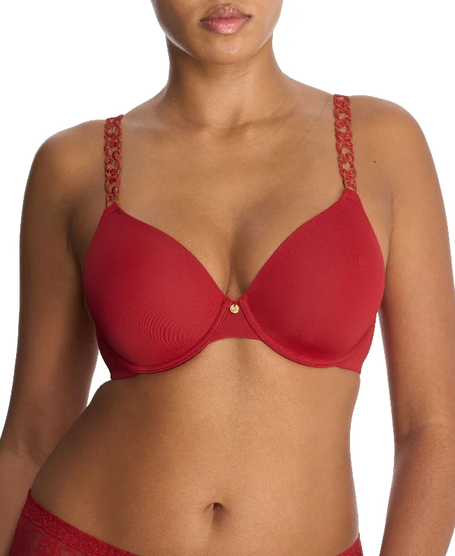 convertible plunge bra with lace trimPure Luxe Plunge T-Shirt Bra