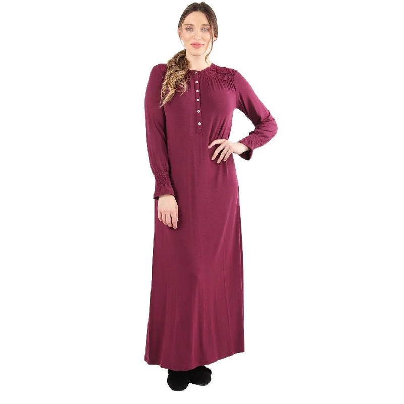 women's pajamas for all-night comfortLACE TRIM GOWN CNL04367