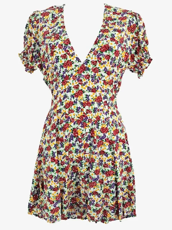 Women's Collarless DressesFaithfull The Brand Sweet Summer Rose Mini Dress Size 8