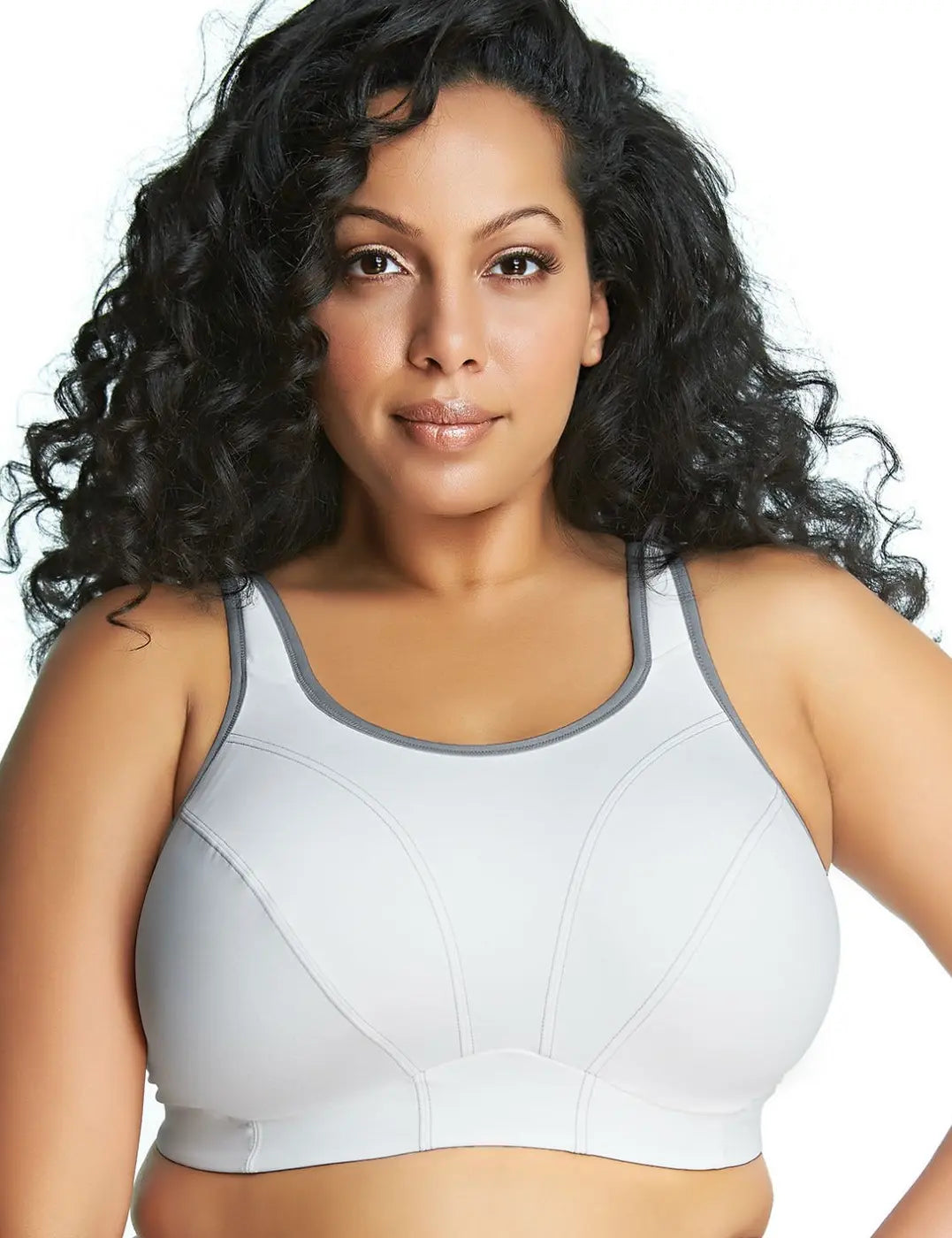 sleep bra for comfortGoddess White Soft Cup Sports Bra