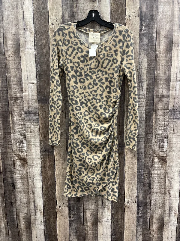 Women's Mandarin Collar DressesDress Casual Maxi By Fantastic Fawn In Leopard Print, Size: S