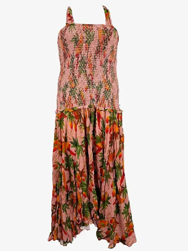 Women's Mini DressesFarm Rio Mango Trees Shirred Maxi Dress Size L