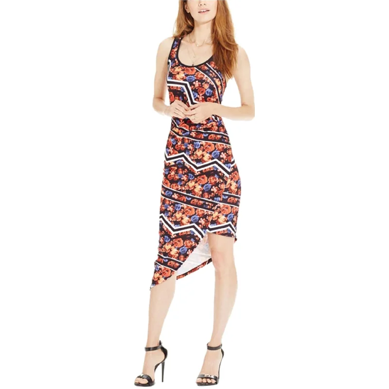 Women's High-Neck DressesMaterial Girl Womens Printed Asymmetrical Hem Bodycon Dress