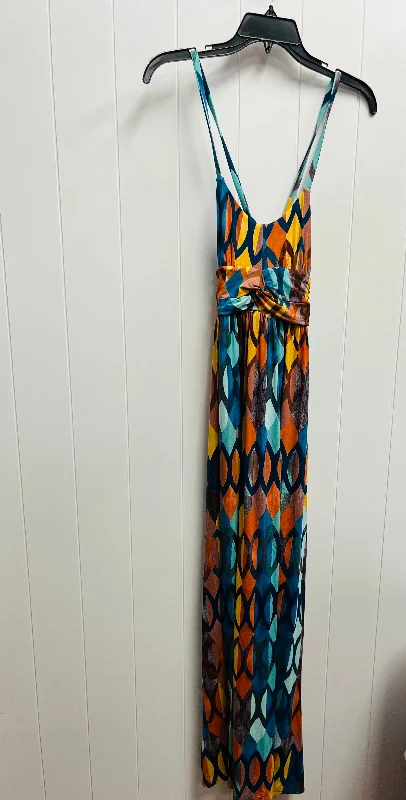 Women's Pleated DressesDress Casual Maxi By Maeve In Blue & Orange, Size: Xs