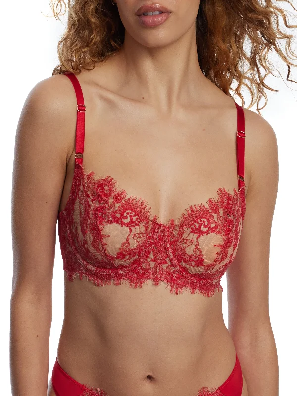 smoothing high-neck braEntice Unlined Balconette Underwire Bra