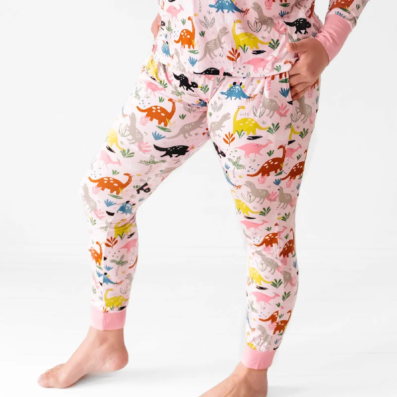 women's pajamas with a timeless appealPink Jurassic Jungle Women's Pajama Pants